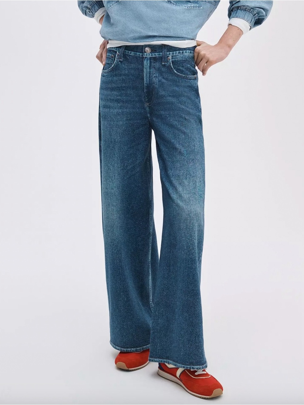 Rag & Bone Miramar Sofie Wide Leg Pant Jeans Venice